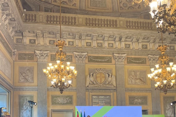 All'evento “L’italia delle Regioni” tenutosi a Monza presente il vicepresidente della Provincia, Giuliano Vettorato. Ha preso la parola anche il presidente della Repubblica, Sergio Mattarella (Foto: ASP/Gabriel Marciano)