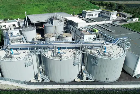 Il biogas dell'impianto di biofermentazione di Lana verrà trasformato in biometano e immesso nella rete del gas naturale a breve termine (Foto: Eco Center)