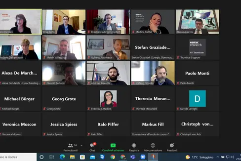 Coesione territoriale, mobilità e cambiamento climatico al centro del webinar che ha inaugurato gli Euregio Talk. (Foto: ASP/Euregio)