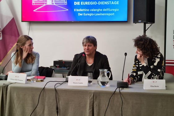 L'intervento di Mauro Gaddo di meteotrentino (Foto: Ufficio stampa Provincia autonoma di Trento/Euregio)