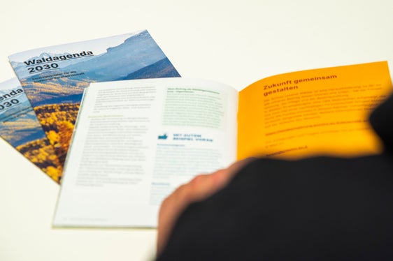 In beiden Landessprachen liegt die Waldagenda vor. Sie kann ab 3. April auch von den Landeswebseiten heruntergeladen werden. (Foto: LPA/Fabio Brucculeri)