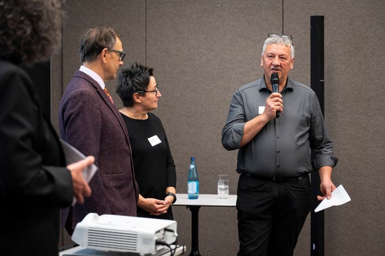 Franz Schöpf, Angelika Fleckinger e Robert Gruber all'inaugurazione della Giornata dei Musei altoatesini dal titolo “Giovani e musei”. (Foto: USP/Fabio Brucculeri)