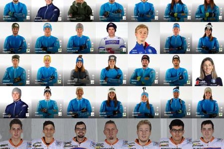 Collage con le immagini degli atleti altoatesini che prenderanno parte alle Olimpiadi ed alle Palimpiadi di Pechino 2022 (Foto: ASP/FISI, FISG e SGKS)