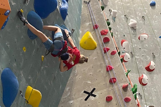 Sophie Pederiva, terza tra le Under 13 nelle gare Arge Alp di arrampicata sportiva, in Austria (Foto: Alpenverein Südtirol)