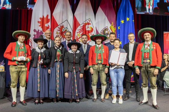 La Banda musicale di Badia premiata per il Musical Ujöp da Oies (Foto: Land Tirol/Die Fotografen)