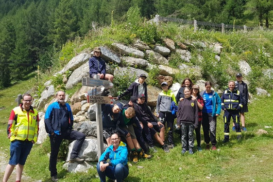 Exkursion zum Hochwasserschutz am Zaytalbach (Foto: LPA/Agentur für Bevölkerungsschutz)