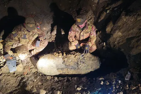 Il 16 febbraio, i militari del 2° Reggimento Guastatori di Trento disinnescheranno la bomba inesplosa della Seconda Guerra Mondiale rinvenuta durante i lavori di costruzione nella zona industriale di Bressanone Sud. (Foto: 2° Reggimento Guastatori di Trento)