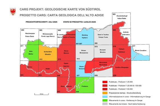Il progetto di cartografia geologica della Provincia autonoma di Bolzano (CARG-PAB) ha aggiunto un altro tassello nel completamento del rilevamento del territorio: il Foglio Anterselva. (Foto: USP/Ufficio Geologia e prove materiali)