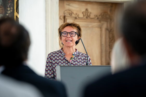Christine Stufferin, die Präsidentin der Alexander-Langer-Stiftung, bezeichnete unter anderem die Unterschutzstellung des Langer-Archivs als wichtigen Schritt. (Foto: LPA/Fabio Brucculeri)