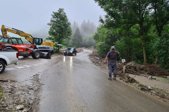 Im Raum Sterzing gingen 110 Liter Niederschlag pro Quadratmeter nieder, ein Seitenzubringer des Trenserbachs und der Tulferbach traten in Folge über die Ufer, das Bild ist vom 12. Juli. (Foto: LPA/Landesamt für Wildbach- und Lawinverbauung Nord)