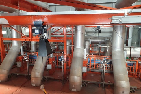 Un'immagine del termovalorizzatore di Bolzano, uno dei centri visitati oggi a Bolzano dal sottosegretario alla Transizione ecologica (Foto: ASP/Marciano)