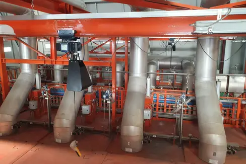 Un'immagine del termovalorizzatore di Bolzano, uno dei centri visitati oggi a Bolzano dal sottosegretario alla Transizione ecologica (Foto: ASP/Marciano)