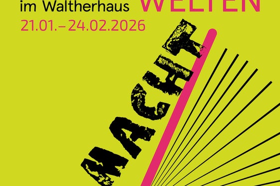 Die Bücherwelten 2026 stehen unter dem Motto Macht. (Grafik: Landesbibliothek Teßmann)