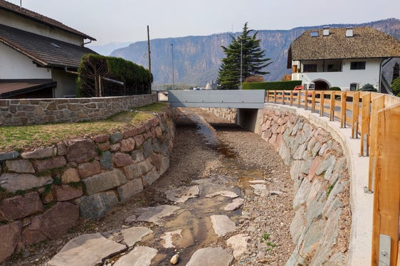 Il nuovo ponte sulla via Dogana (Foto: ASP/Ufficio sistemazione bacini montani Sud)