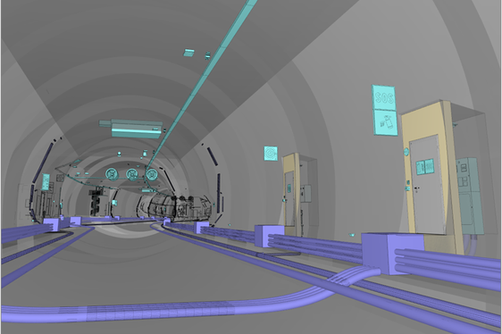 “La progettazione dell'equipaggiamento tecnico della galleria è stata effettuata utilizzando la nuova metodologia BIM (ovvero Building Information Modelling). (Foto: ASP/Ufficio Infrastrutture)
