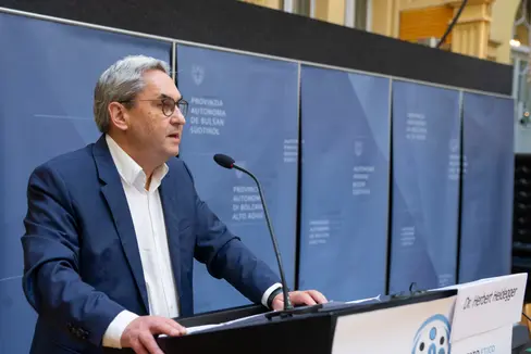 Il presidente del Comitato etico provinciale, Herbert Heidegger (Foto: ASP/Fabio Brucculeri)