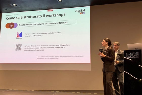 L'esperta Maria Giovanna Ienco ha sottolineato: “La strategia sarà il risultato del contributo delle istituzioni. Il loro ruolo non è solo quello di partecipare, ma anche di contribuire a definire una direzione comune, basata su esigenze reali, priorità condivise e un approccio responsabile all'innovazione”. (Foto: IAA/Alessio Trazzi)