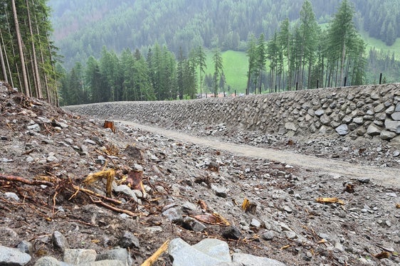 Erhöhter Hochwasserschutz für den Wollbach in St. Jakob im Ahrntal (Foto: LPA/Landesamt für Wildbach- und Lawinenverbauung Ost)