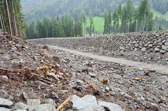 Messa in sicurezza del rio di Valle a San Giacomo in Valle Aurina (Foto: ASP/Ufficio sistemazione bacini montani Est)