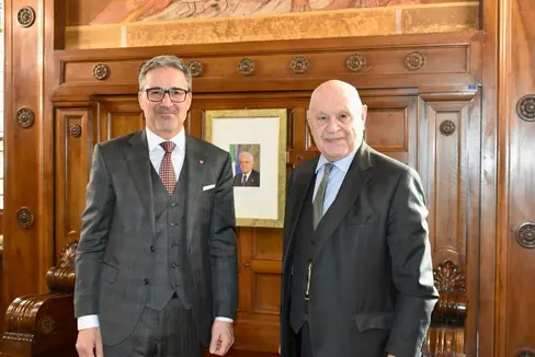 Carcere di Bolzano, mediatori bilingui e amministrazione della giustizia in Alto Adige al centro del colloquio tra il presidente della Provincia autonoma di Bolzano Arno Kompatscher e il ministro della Giustizia Carlo Nordio, a Roma. (Foto: USP)