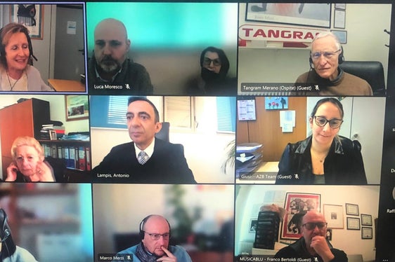 Landesrat Vettorato hat heute die Vertretenden der italienischen Weiterbildungseinrichtungen online getroffen. (Foto: LPA/Thomas Laconi)