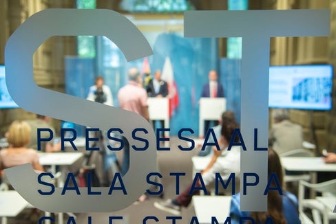 Das Mediengespräch mit Landesrätin Ulli Mair und Landesrat Peter Brunner findet am Montag im Pressesaal im Palais Widmann statt. (Foto: LPA/Fabio Brucculeri)