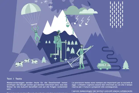 Nella Giunta del GECT che si è svolta oggi, 29 settembre, a Sèn Jan/San Giovanni di Fassa è stata appunto approvata la prosecuzione del progetto Tinia per il Bollettino meteorologico transfrontaliero (Foto: ASP/Interreg)