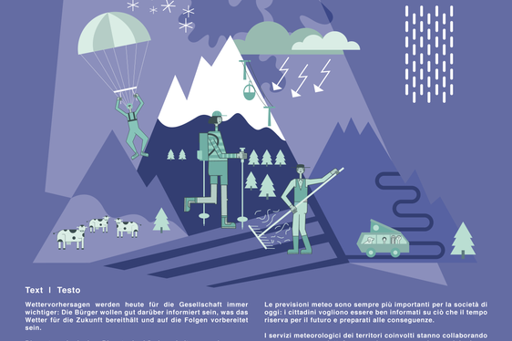 Nella Giunta del GECT che si è svolta oggi, 29 settembre, a Sèn Jan/San Giovanni di Fassa è stata appunto approvata la prosecuzione del progetto Tinia per il Bollettino meteorologico transfrontaliero (Foto: ASP/Interreg)