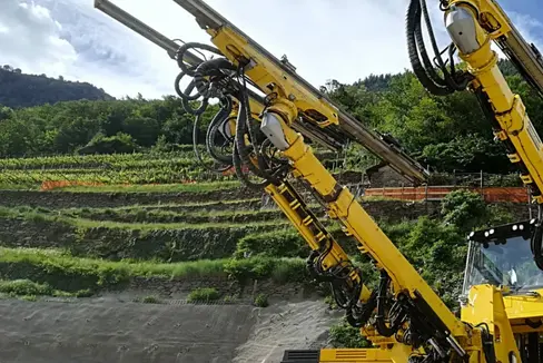 Proseguono i lavori nel cantiere della circonvallazione di Castelbello e Colsano (Foto: ASP/Angelika Schrott)