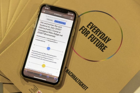 Durante la serata di Bressanone sarà possibile discutere gli obiettivi di sostenibilità e votarli attraverso un sondaggio online (Foto: ASP/Tiberio Sorvillo)