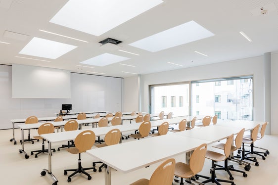 Le nuove aule sono state realizzate con materiali sostenibili. (Foto: Ufficio provinciale Edilizia ovest/Paolo Tenaglia)