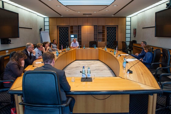 Un momento dell'incontro avvenuto a Palazzo Widmann (Foto: ASP/Fabio Brucculeri)
