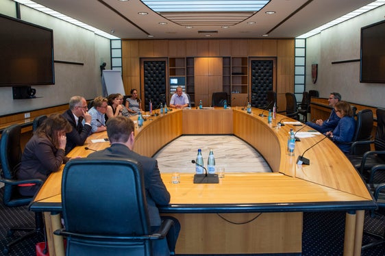 Un momento dell'incontro avvenuto a Palazzo Widmann (Foto: ASP/Fabio Brucculeri)