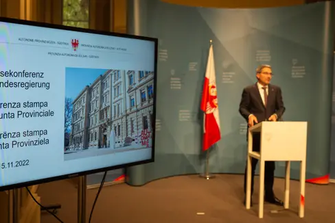 L'ultima conferenza stampa del 2022 sulle decisioni assunte dalla Giunta provinciale si terrà venerdì 30 dicembre alle 12.30 (Foto: ASP/Fabio Brucculeri)