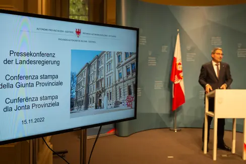 L'ultima conferenza stampa del 2022 sulle decisioni assunte dalla Giunta provinciale si terrà venerdì 30 dicembre alle 12.30 (Foto: ASP/Fabio Brucculeri)