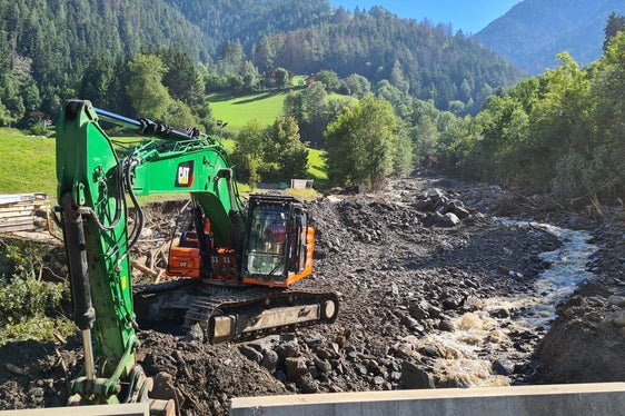 Un'immagine dei lavori realizzati lungo il rio Ploner (Foto: ASP/Ufficio sistemazione bacini montani Nord)