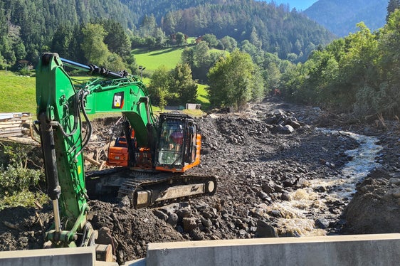 Un'immagine dei lavori realizzati lungo il rio Ploner (Foto: ASP/Ufficio sistemazione bacini montani Nord)