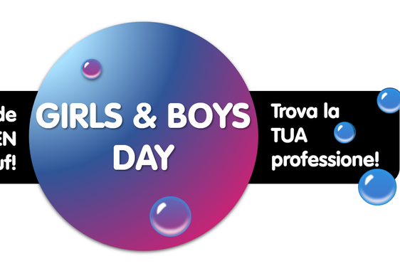 Il logo della campagna di sensibilizzazione Girls and Boys Day. (Immagine: USP/Ufficio Orientamento scolastico e professionale)