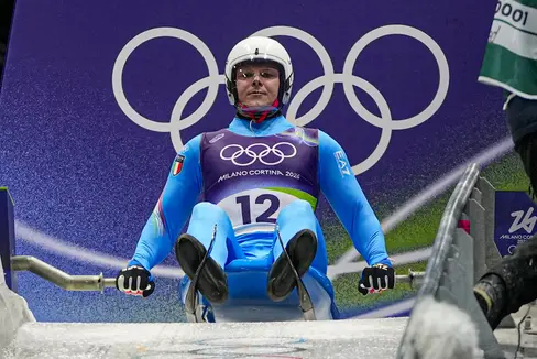 Dominik Fischnaller aus Meransen hat die erfolgreiche Südtiroler Kunstbahnrodelgeschichte fortgeführt und konnte am 8. Februar die Bronzemedaille erreichen. (Foto: Pentaphoto. Das Foto darf nur im Zusammenhang mit dieser Aussendung verwendet werden.)