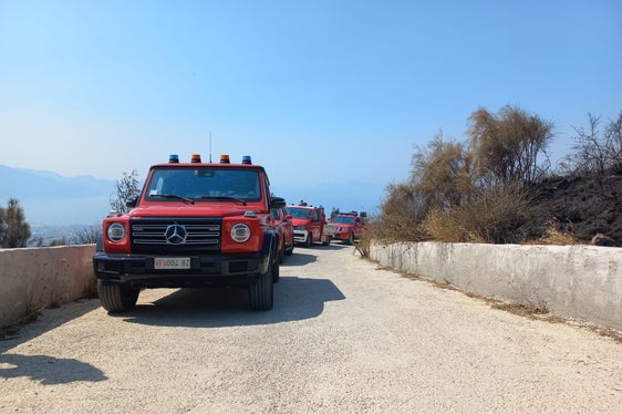Die Unterstützung aus Südtirol wurde am Abend des 11. August aktiviert und startete am 12. August. (Foto: LPA/Berufsfeuerwehr Bozen)