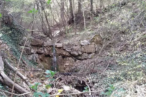 Im Steineggerbach oberhalb von Tisens befinden sich alte Konsolidierungssperren, die nahezu komplett zerstört sind. (Foto: LPA/Amt für Wildbachverbauung Süd)