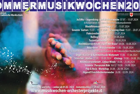 Vom 1. bis 29. Februar kann man sich online für die Angebote der Sommermusikwochen 2024 anmelden. (Foto: LPA/Landesmusikschuldirektion)