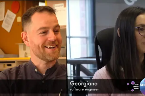 Anche nel 2025 l’Ufficio Orientamento scolastico e professionale propone la campagna di sensibilizzazione Girls & Boys Day. Julian e Georgiana sono i protagonisti dei video di quest'anno. (Foto: Ufficio Film e media)