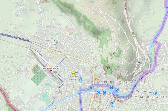 Der neue Radwegabschnitt ist im Lageplan oben links rot eingezeichnet. (Quelle: LPA/Ressort Infrastrukturen und Mobilität)