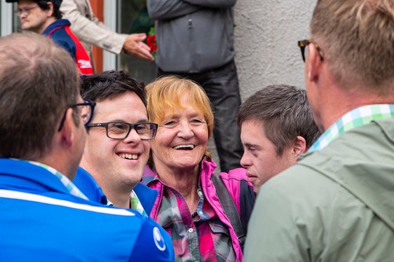 La presidente degli Special Olympics altoatesini ed ex assessora provinciale Martha Stocker all'incontro di ieri sera (Foto: ASP/Fabio Brucculeri)