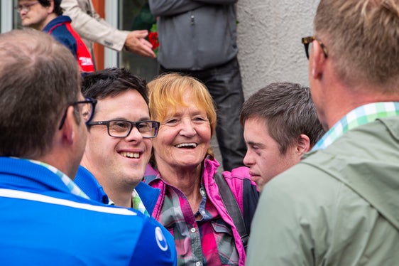Die Special-Olympics-Südtirol-Präsidentin und ehemalige Landesrätin Martha Stocker bei der gestrigen Feier (Foto: LPA/Fabio Brucculeri)