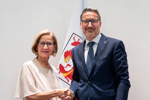 Während ihres Südtirol-Aufenthalts traf sich die niederösterreichische Landeshauptfrau Johanna Mikl-Leitner mit Landeshauptmann Arno Kompatscher zu einem Austausch. (Foto: LPA/Fabio Brucculeri)