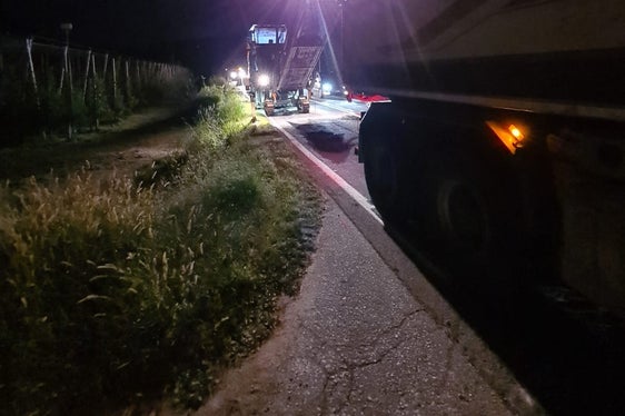 Lavori di asfaltatura a Rablà (Foto: ASP/Ripartizione Servizio strade)