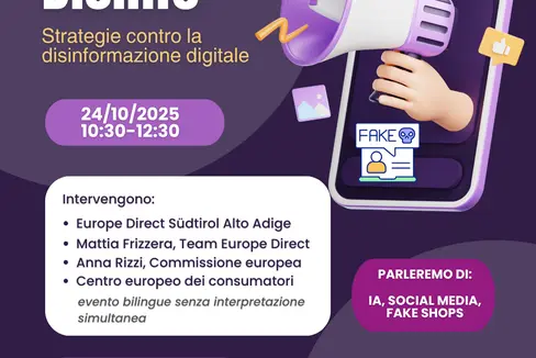 Il volantino dell'iniziativa di Europe Direct. (Fonte: USP/Europe Direct)