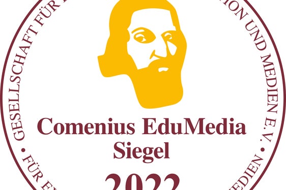 Il logo del premio Comenius-Siegel conferito dalla Gesellschaft für Pädagogik, Information und Medien e.V.